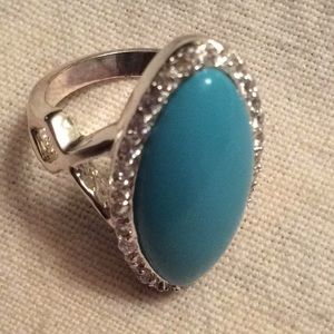 Marsala Silver Plated Ring